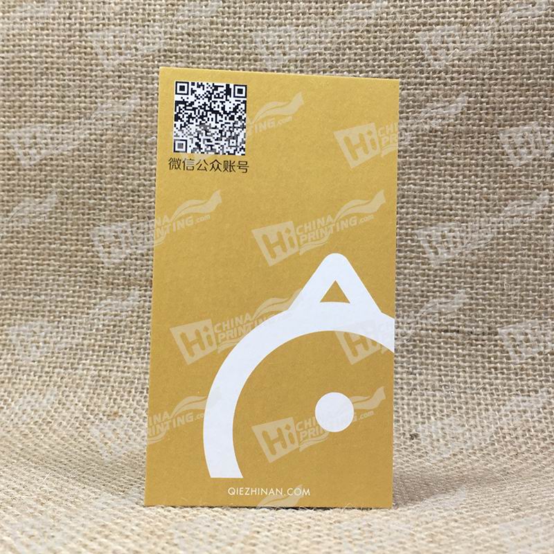 Top Quality Cards With Gold And QR Code Printing